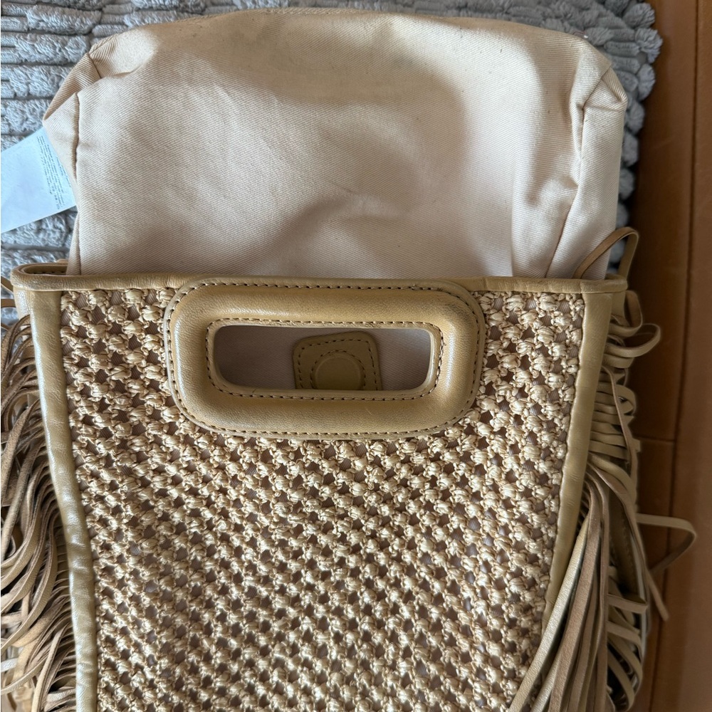 Maje Tan Fringe Tote Bag - Picture 7 of 8